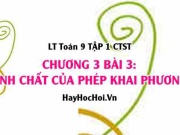 Tổng Hợp Tính Chất Của Phép Khai Phương  - Toán 9 Chân...